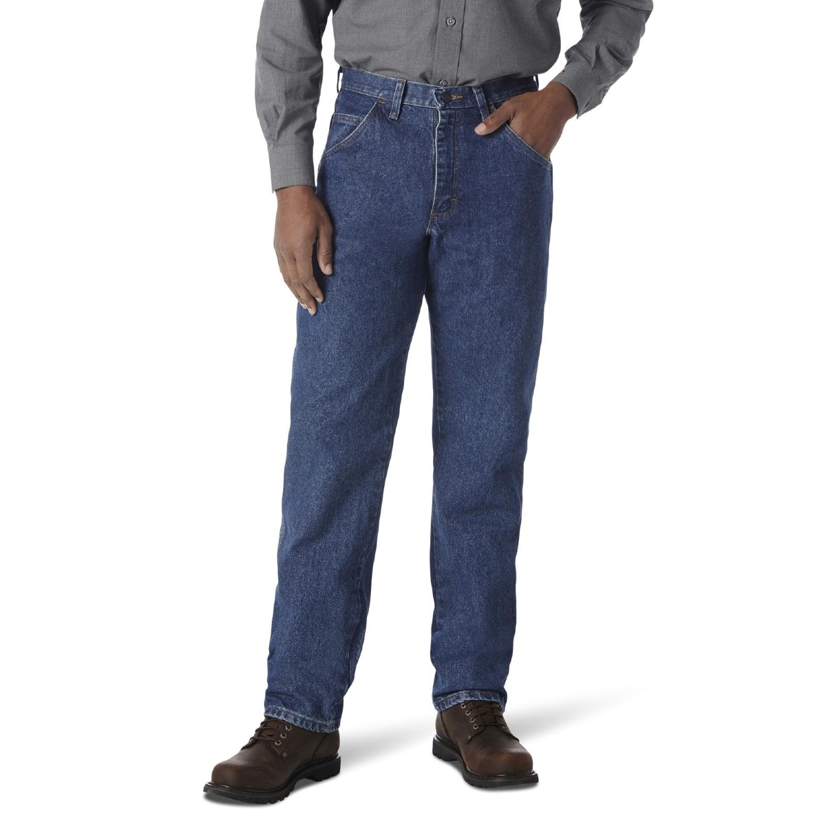 Wrangler Flame Resistant Riggs Relaxed Fit Jean in Denim